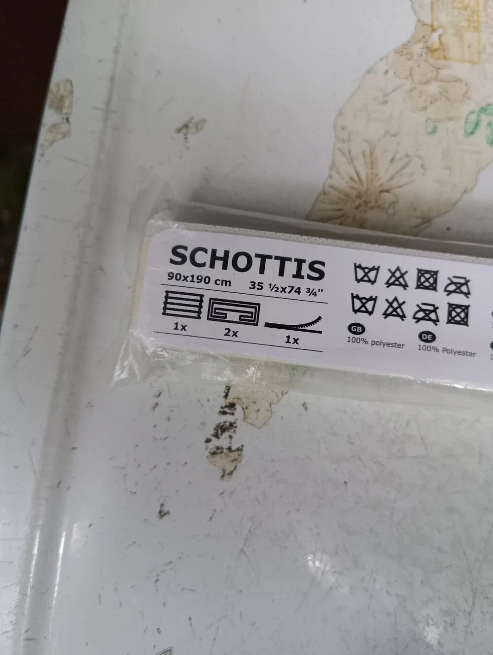 IKEA Schottis Pleated Window Blind Whote